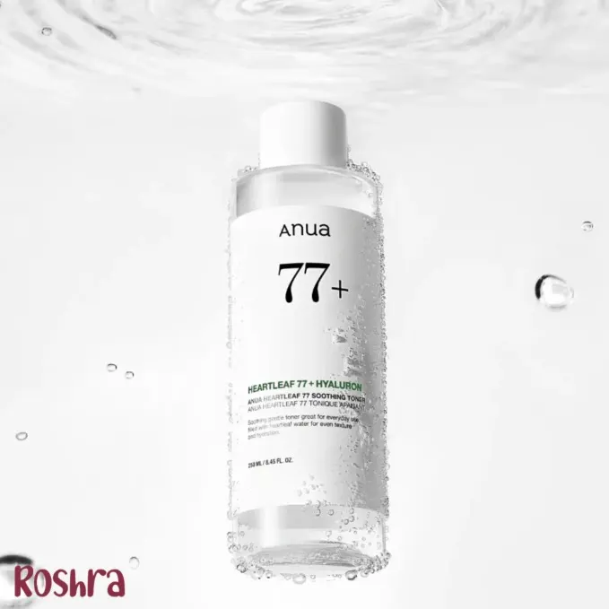 تونر هارت لیف تسکین‌دهنده و آبرسان 77٪ آنوا image