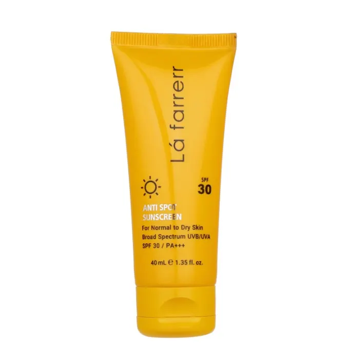 ضد آفتاب و ضد لک بی رنگ لافارر SPF30 پوست خشک و معمولی